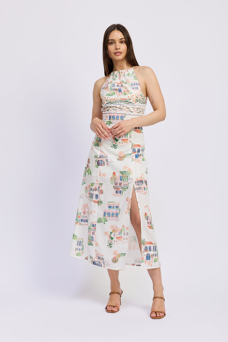 ワンピース ALAIA Linen blend maxi dress ALAÏA WHITE LINEN MAXI DRESS | ALAÏA BH