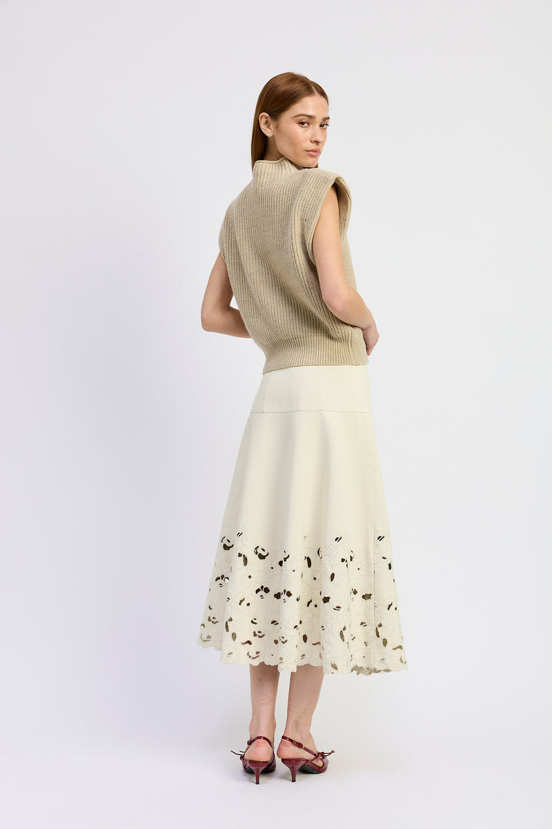 Ivory Alitzel Midi Skirt