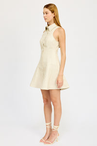 Barrett Faux Leather Mini Dress