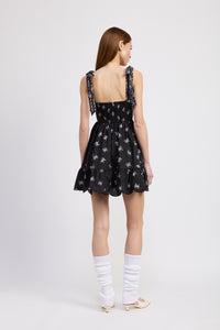 Ophelia Tie Front Mini Dress
