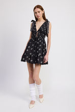 Load image into Gallery viewer, Ophelia Tie Front Mini Dress