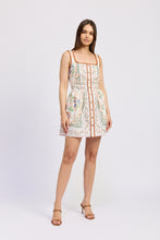 Load image into Gallery viewer, Alaia Linen Scarf Mini Dress