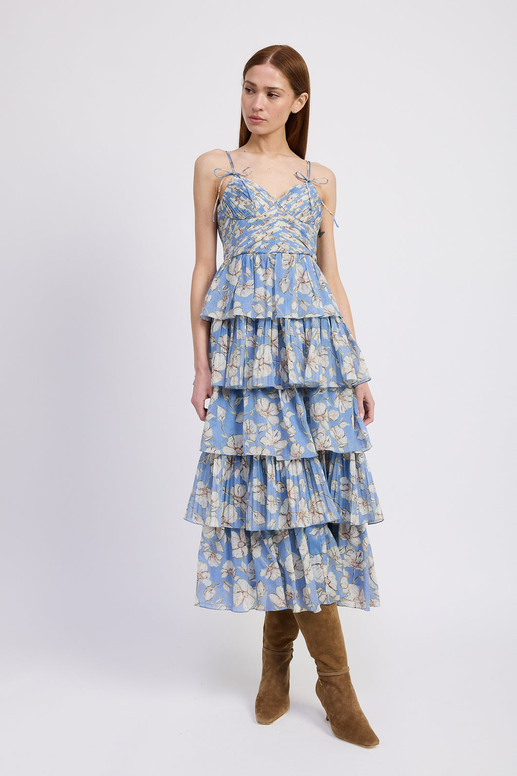 Maryam Pleated Maxi Dress