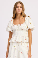 Load image into Gallery viewer, Strawberry Kiss Peplum Top