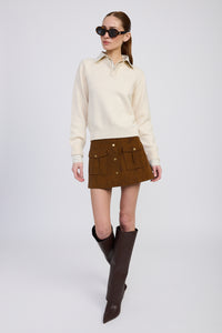 Azra Mixed Media Sweater