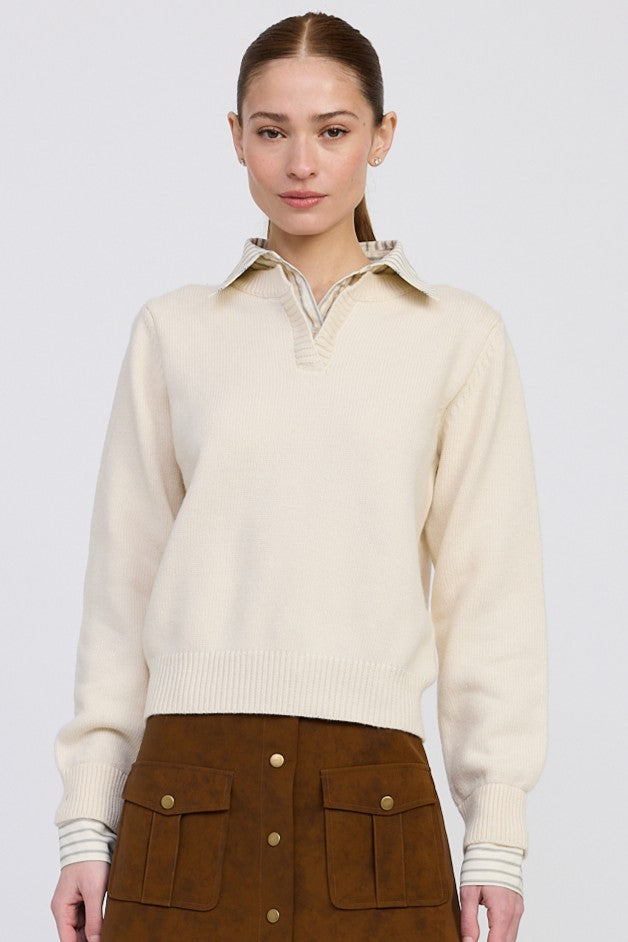 Azra Mixed Media Sweater