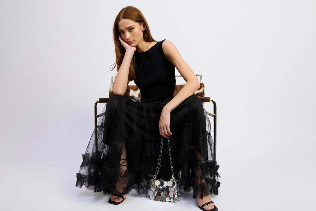 Darcy Mixed Media Dress