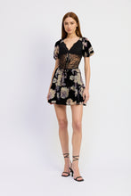 Load image into Gallery viewer, Rowan Mixed Media Mini Dress