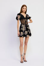 Load image into Gallery viewer, Rowan Mixed Media Mini Dress