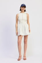 Load image into Gallery viewer, Candance Mixed Media Mini Dress