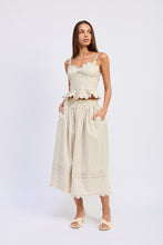 Load image into Gallery viewer, Elise Embroidered Midi Skirt