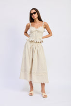 Load image into Gallery viewer, Elise Embroidered Midi Skirt