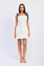 Load image into Gallery viewer, Rose Smocked Mini Dress