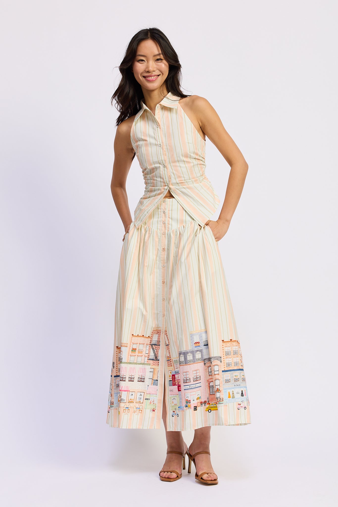 en saison egret maxi dress En Saison Egret Midi Dress