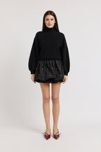 Load image into Gallery viewer, Serena Mixed Media Mini Dress