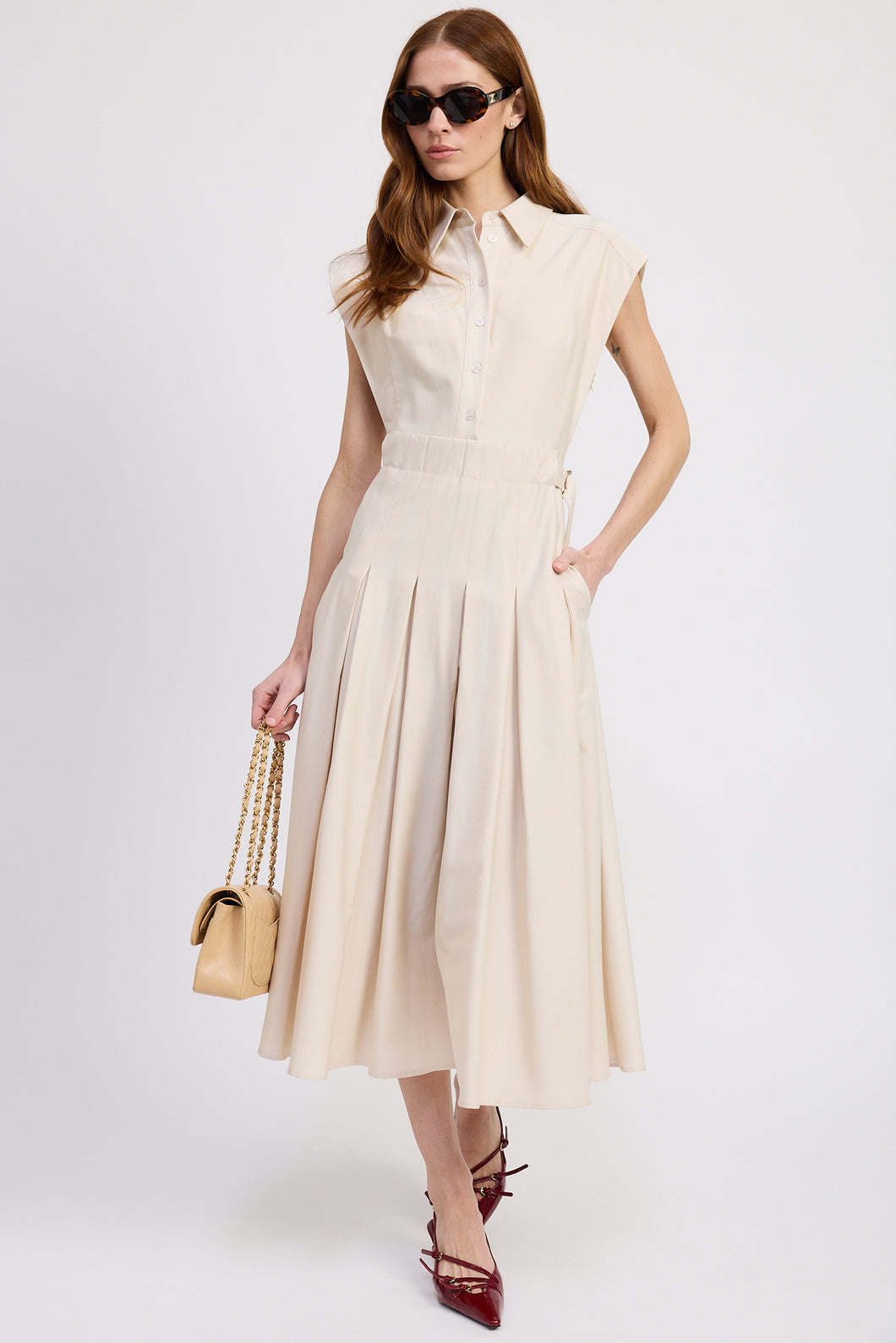 Quince Midi Shirt Dress