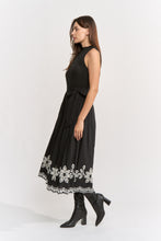 Load image into Gallery viewer, Isidora Mixed Media Midi Dress