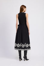 Load image into Gallery viewer, Isidora Mixed Media Midi Dress