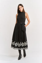 Load image into Gallery viewer, Isidora Mixed Media Midi Dress