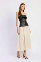 Load image into Gallery viewer, Essence Mixed Media Midi Dress