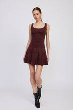 Load image into Gallery viewer, Delphine Pleated Mini Dress