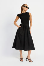 Load image into Gallery viewer, Parker Mixed Media Midi Dress