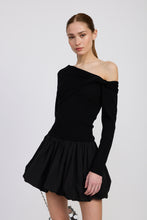 Load image into Gallery viewer, Romilla Mixed Media Mini Dress