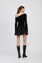 Load image into Gallery viewer, Romilla Mixed Media Mini Dress