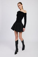 Load image into Gallery viewer, Romilla Mixed Media Mini Dress