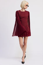 Load image into Gallery viewer, Annalis Sleeve Cape Sheath Dress