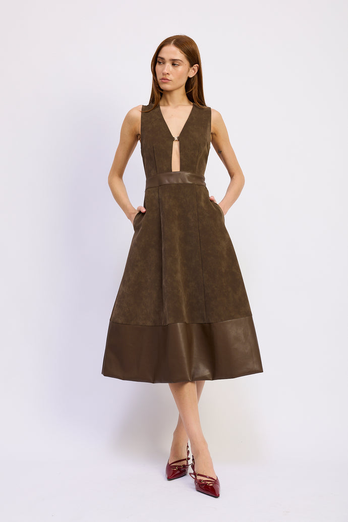 Miller Mixed Media Dress