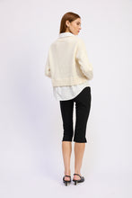 Load image into Gallery viewer, Stenston Mixed Media Pullover