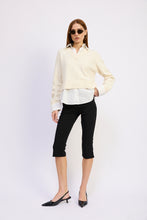 Load image into Gallery viewer, Stenston Mixed Media Pullover