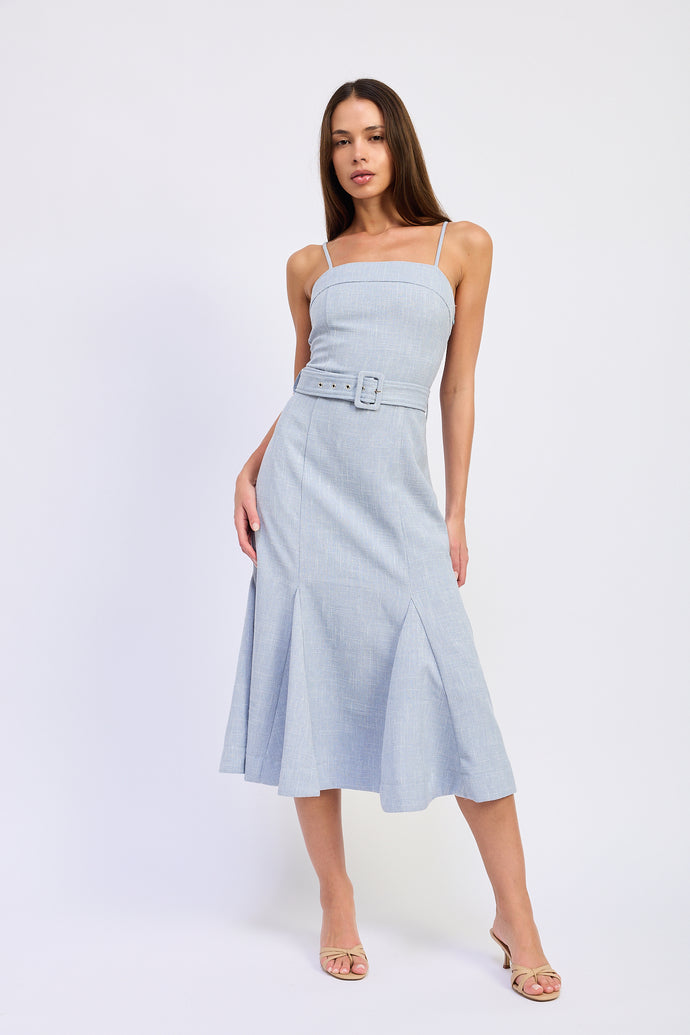 long sleeve midi ruffle dress Women's Long Sleeve V-Neck Gathered Hem Slit Dress (Color: Khaki, Size: S)