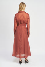 Load image into Gallery viewer, Claudette Maxi Shirt Dress