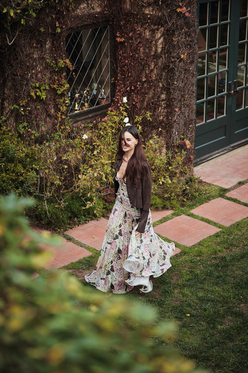 en saison brown taupe lavender charleigh maxi dress Dresses – 76 cm / 29.92