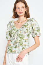 Load image into Gallery viewer, Lario Green Blouse