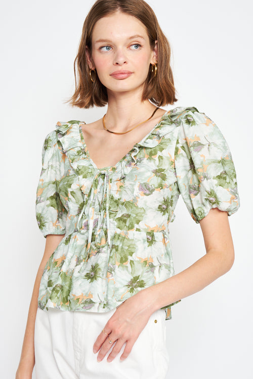 Lario Green Blouse