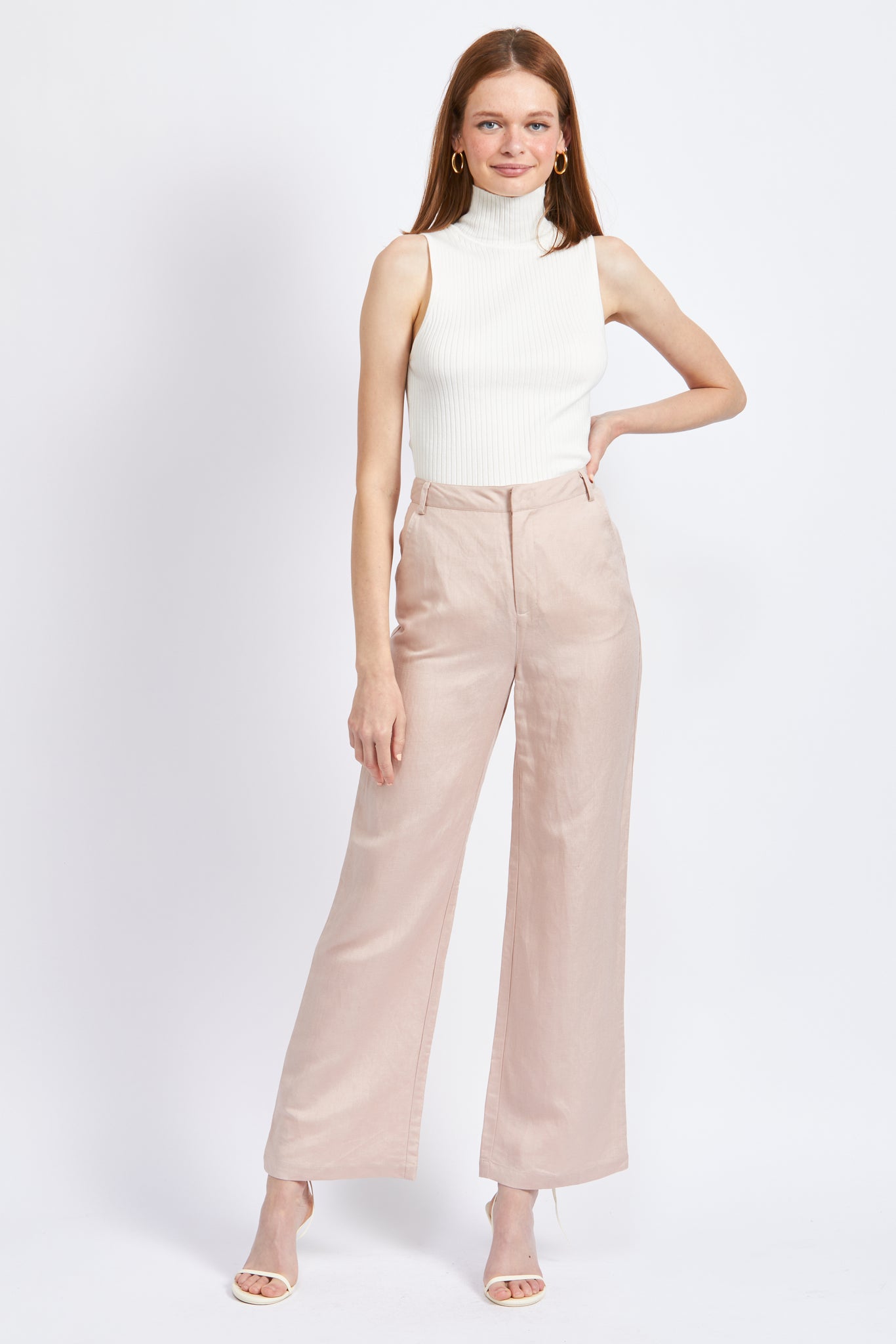 Beige Pants - Linen-Blend Pants - Beige Wide-Leg Pants - Lulus