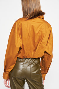 Lessie Cropped Button Down