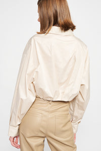 Lessie Cropped Button Down